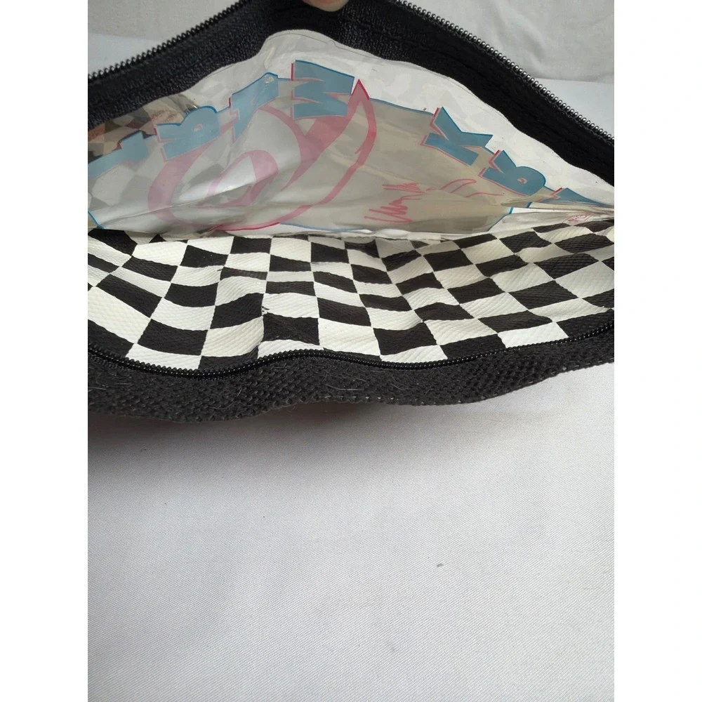 Vintage Mark Martin NASCAR Pencil Pouch Unisex OS Black White Good